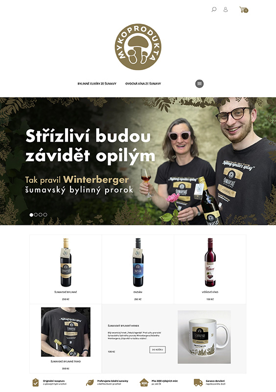 Mykoprodukta má e-shop